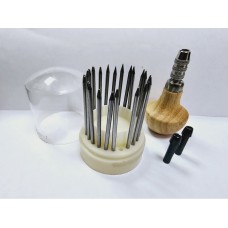 Набор инструментов для изготовления ювелирных изделий с деревянной ручкой, 23 шт